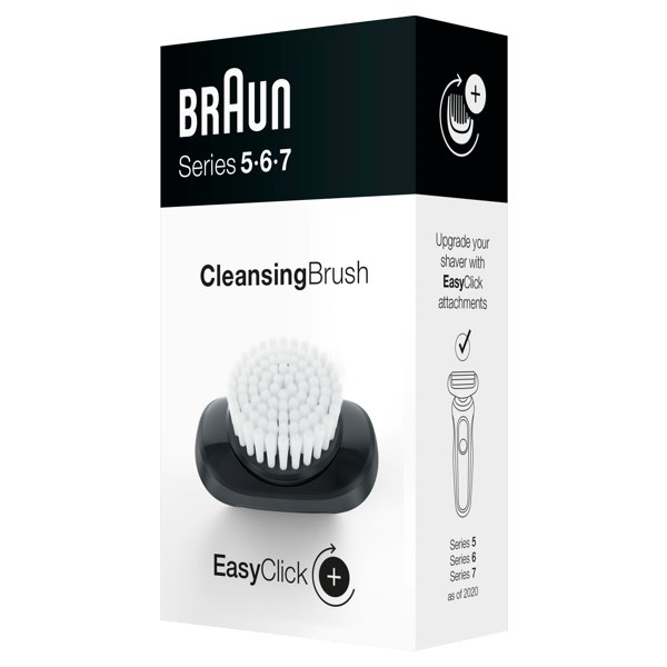 Braun EasyClick Cleansing Brush Attachment for Series 5, 6 and 7 Electric Shaver (New Generation)