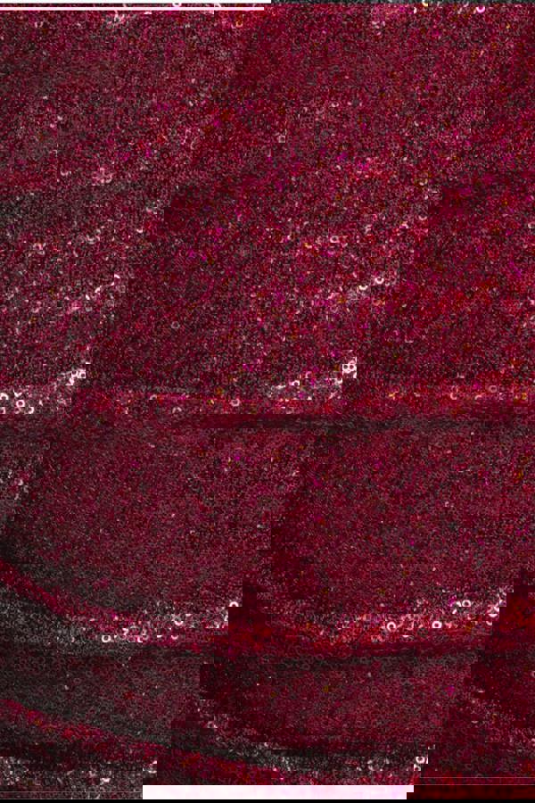 One Shoulder Sequin Evening Maxi - Wine DR4069