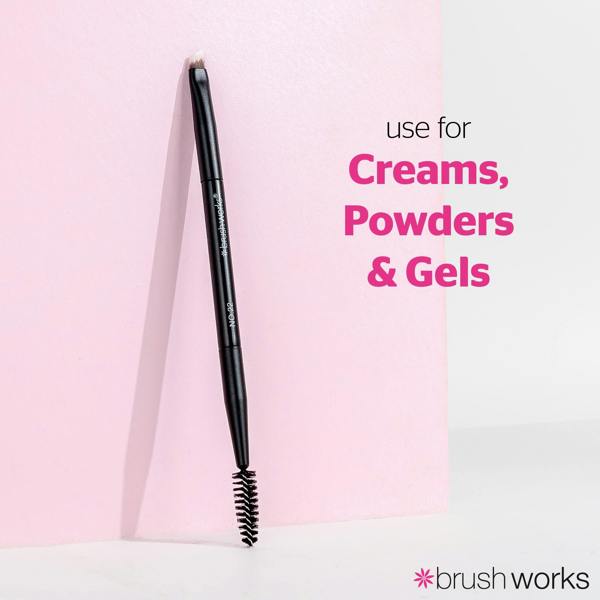 Brushworks No. 22 Double Ended Brow Brush and Spoolie