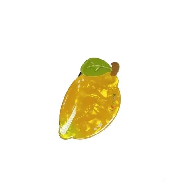 Gold Trip Lemon Claw Clip