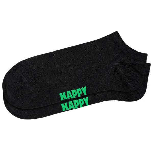 Happy Socks 3-Pack Solid Low Socks Black