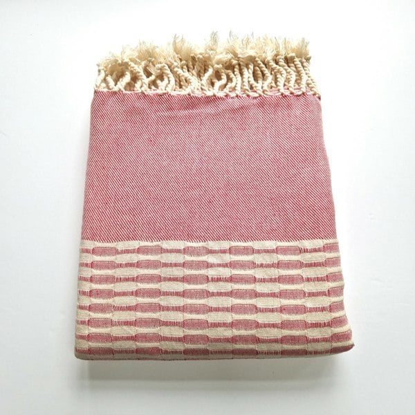 Cotton and Olive Twist Cotton Hammam Towel