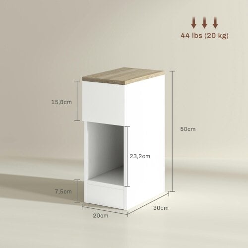 Wyld Haus Taro Set Of 2 White Modern Bedside Tables With Storage