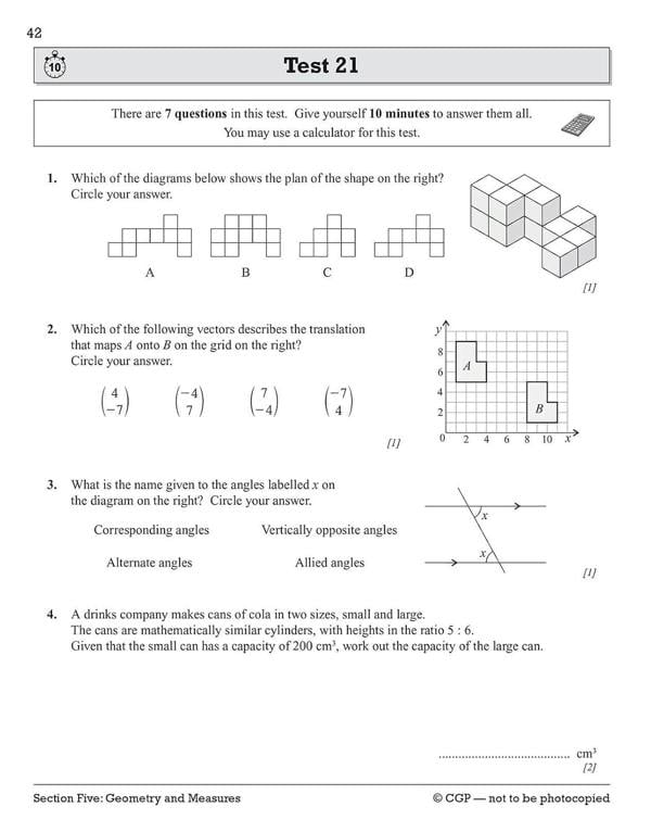 CGP GCSE Maths AQA Revision Bundle – Revision Guide, Workbook & 10-Minute Tests