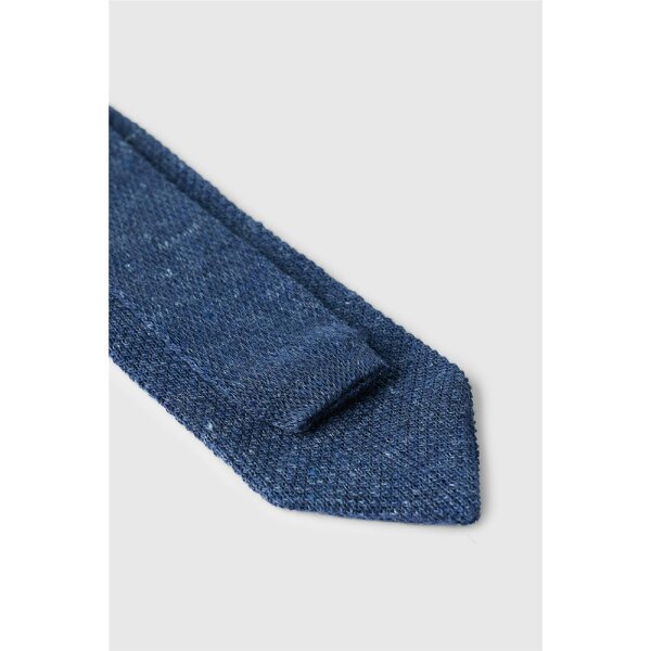 Ted Baker Denim Knitted Linen Tie