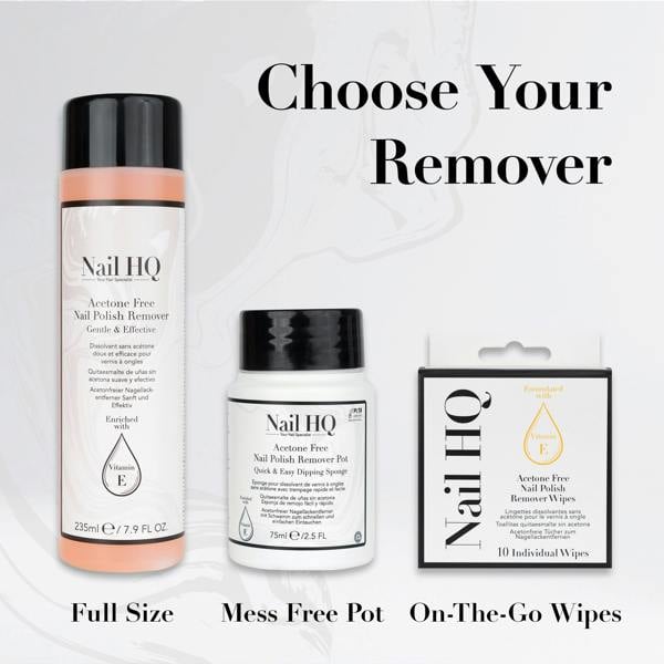 Nail HQ Acetone Free Nail Polish Remover - 235ml