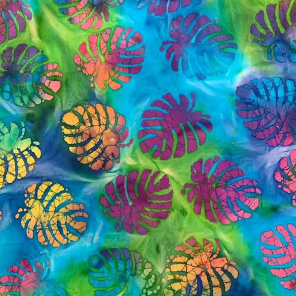 Minerva Cotton Batik Dressmaking & Quilting Fabric per metre, 110cm / 43" Wide - Turquoise