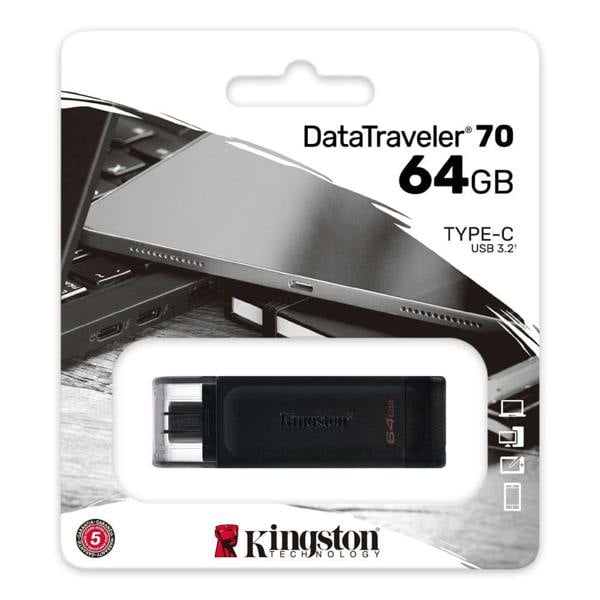 Kingston DataTraveler 70 Type-C USB 3.2 Flash Drive 64GB