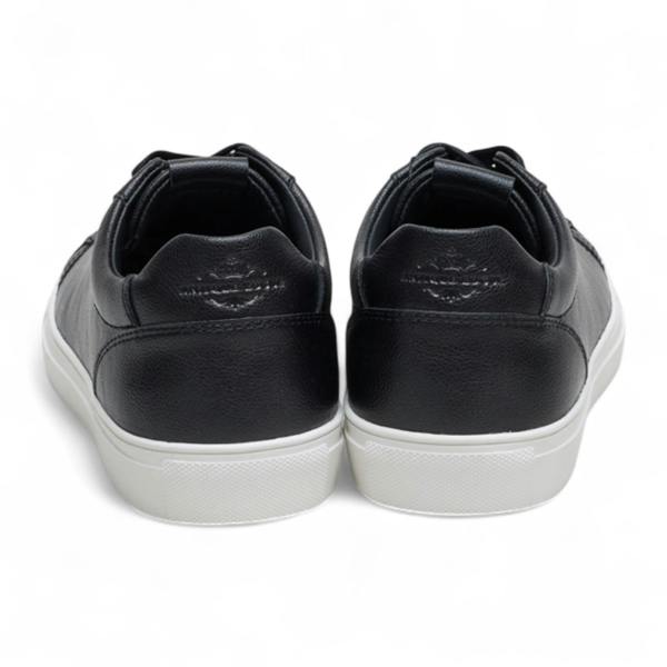 Antique Rogue Men’s Black Leather Lace-Up Casual Sneakers