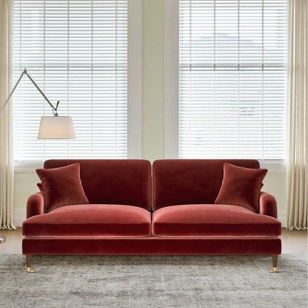 Rit Concept Shafique Two Seater Sofa, Loveseat, Velvet or Linen