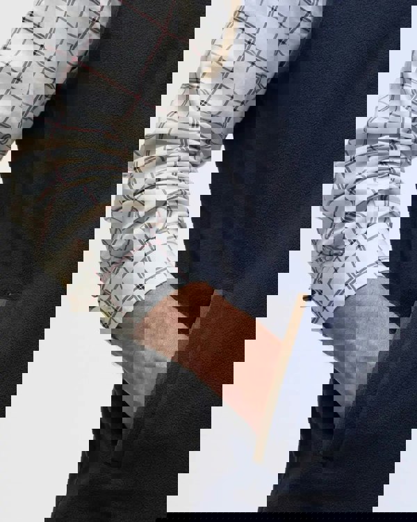 Barbour Harwood Half-Zip Fleeced Gilet - Navy Blue