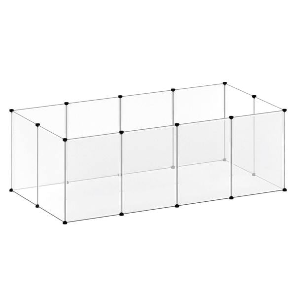 Skylos Small Animal Playpen DIY Plastic Pet Fence for Rabbit Hamster Puppy Guinea Run