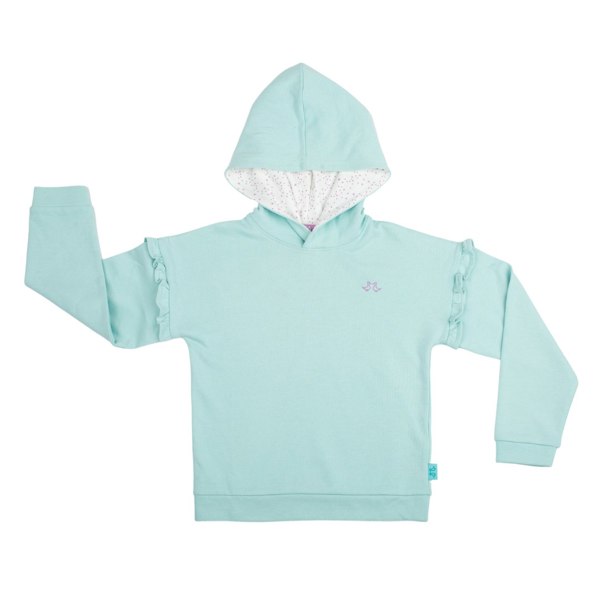 Luca and Rosa Light Blue Pull On Girls Hoodie