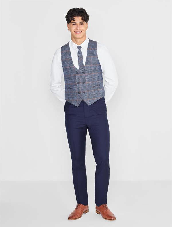 Navy and blue wedding suit for boys