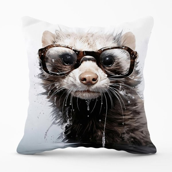 Warren Reed Splashart Ferret Cushions