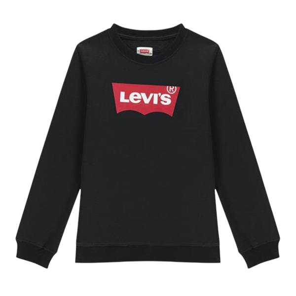 Levis Childrens/Kids Batwing Logo Crew Neck Sweatshirt - Grey/Red - 