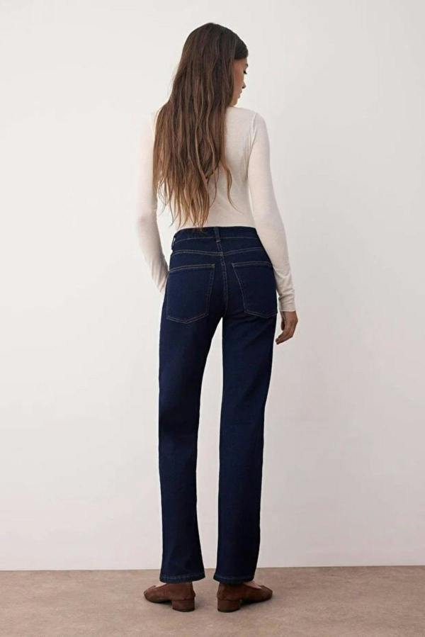 WOVCOR Normal Waist Straight Leg Comfort Jeans