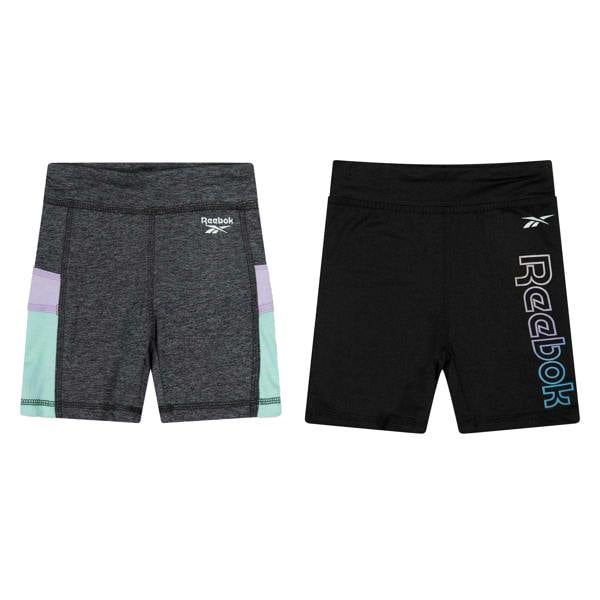 Reebok Girls Jersey Shorts (Pack of 2) - Midnight - 