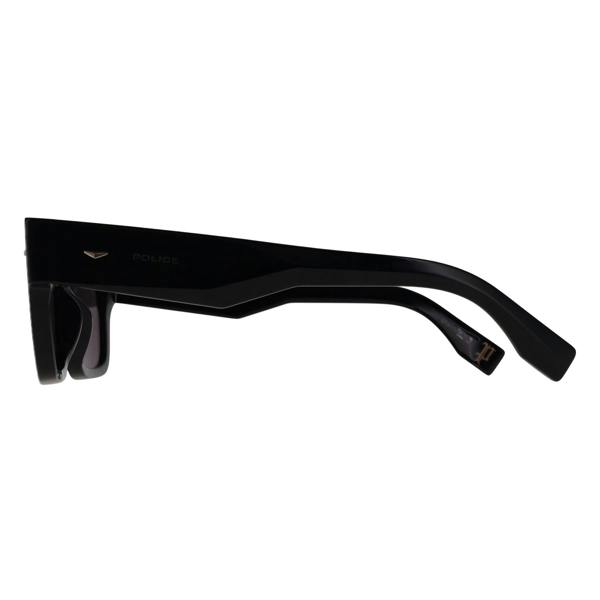 Police Sunglasses SPLQ87 0700 Shiny Black Smoke