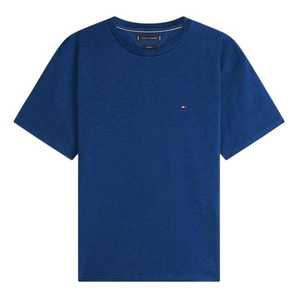 Tommy Hilfiger Mens Flag Jersey Embroidered T-Shirt - Navy - 