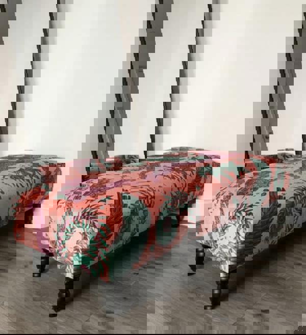 Made to measure available | contact us | Lynx Printed multicolour Fabric Footstool - ISTOOLS