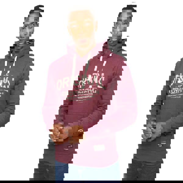 Crosshatch Mens Vintarge Hoodie - Rum Raisin