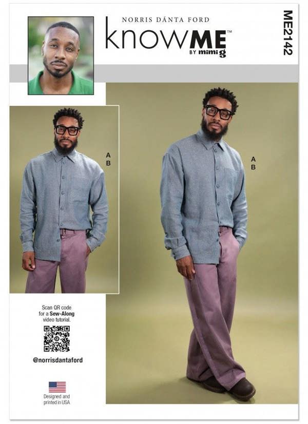 Know Me Sewing Pattern 2142, Tops, Skirts, Trousers for Men, AA (34-36-38-40-42) - Intermediate