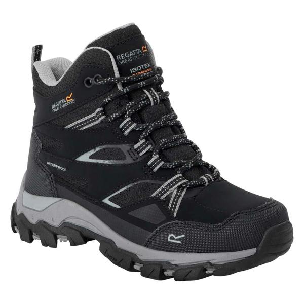 Regatta Childrens/Kids Holcombe III Walking Boots - Black/Dark Steel - 