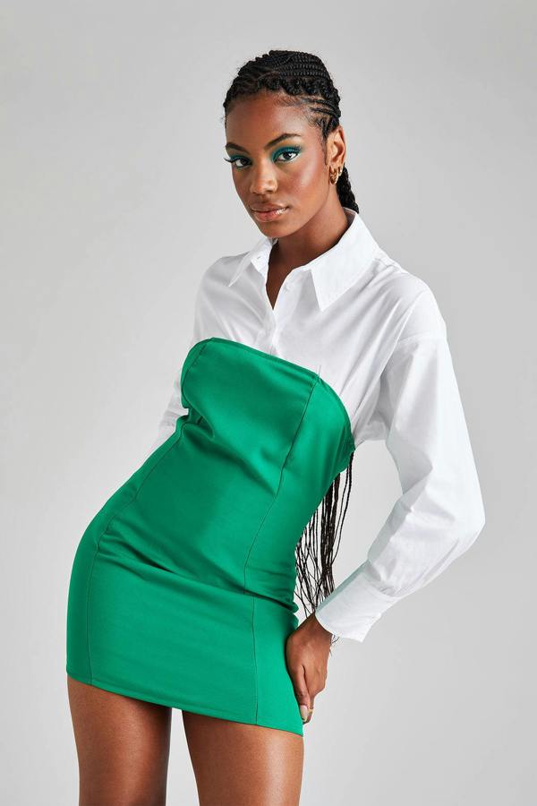 Urban Bliss Strapless Tailored Dress