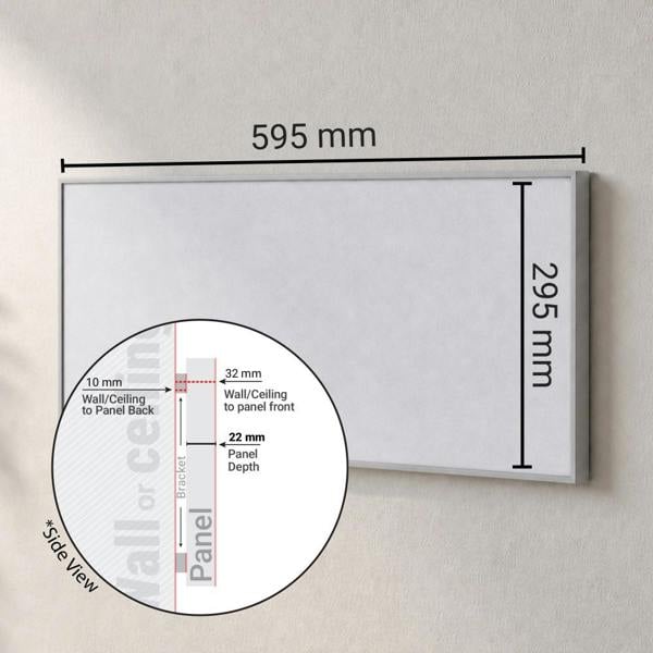 Mirrorstone Heating 180W Classic Infrared Heating Panel