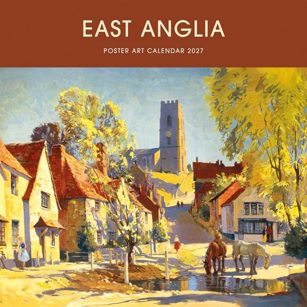 National Railway Museum, East Anglia Poster Art Calendar 2027, Wall Calendars, Month To View, Travel, Gift