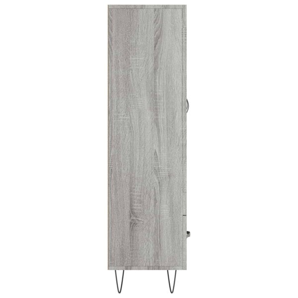 Berkfield Highboard Grey Sonoma 69.5x31x115 cm Engineered Wood