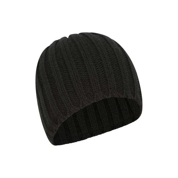 Mountain Warehouse Mens Faux Fur Lined Beanie - Black