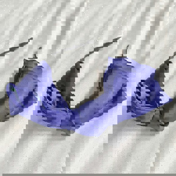 blue fascinator bow headband alice band