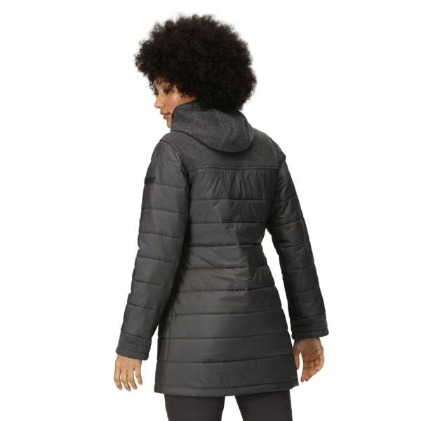 Regatta Womens/Ladies Melanite Baffled Padded Jacket - Seal Grey - 