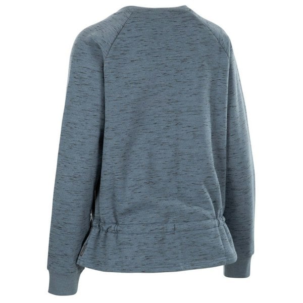 Trespass Women's Gretta Marl Round Neck Sweatshirt - Pewter