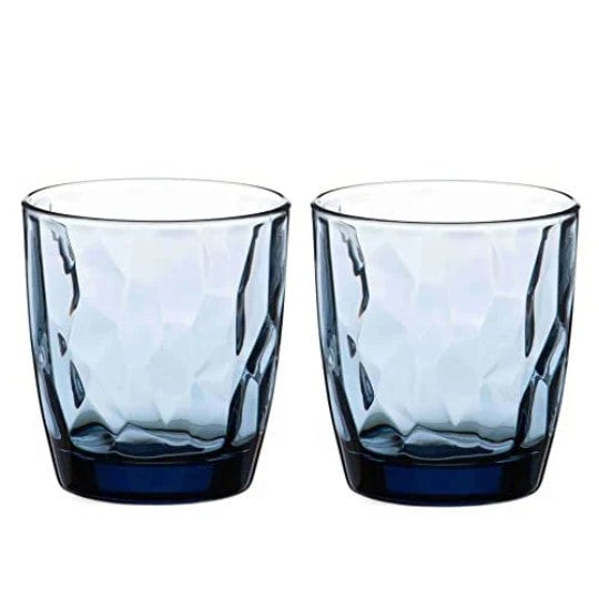 Diamante All Rounder Coloured Tumblers ‘Mosaic Blue Lilac’ – Set of 2