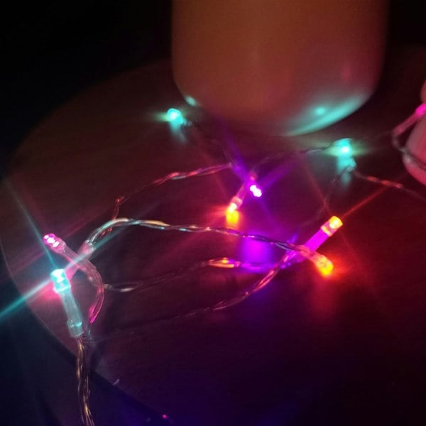 Samuel Alexander 20m Multi Function Battery Operated Rainbow LED Fairy Lights Christmas Decoration with Timer