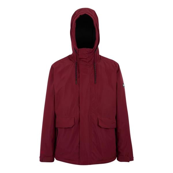 Regatta Mens Sterlings Insulated Waterproof Jacket - Dark Maroon/Black