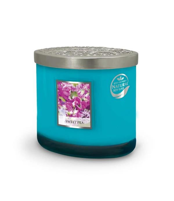 Heart & Home Sweet Pea - 2 Wick Ellipse Candle