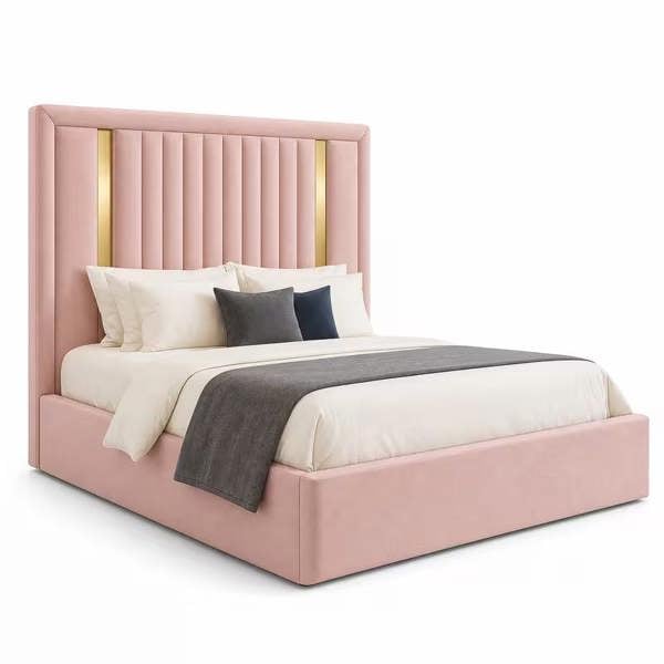 Paradise Beds New Gold Strip Ottoman Bed Frame