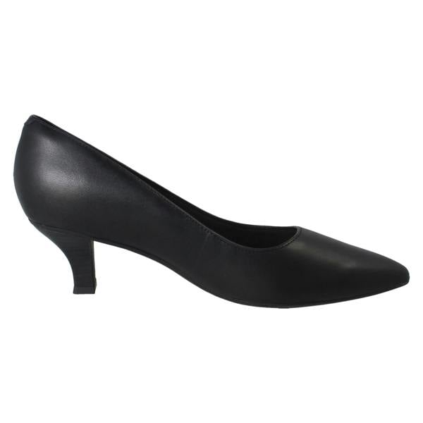 Clarks Ladies Clarks Formal Leather Slip On Smart Work Court Shoes Kepley Vine