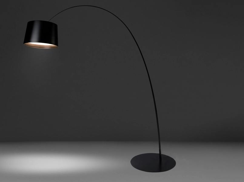Angel Cerdá Adjustable floor lamp in black steel 8064