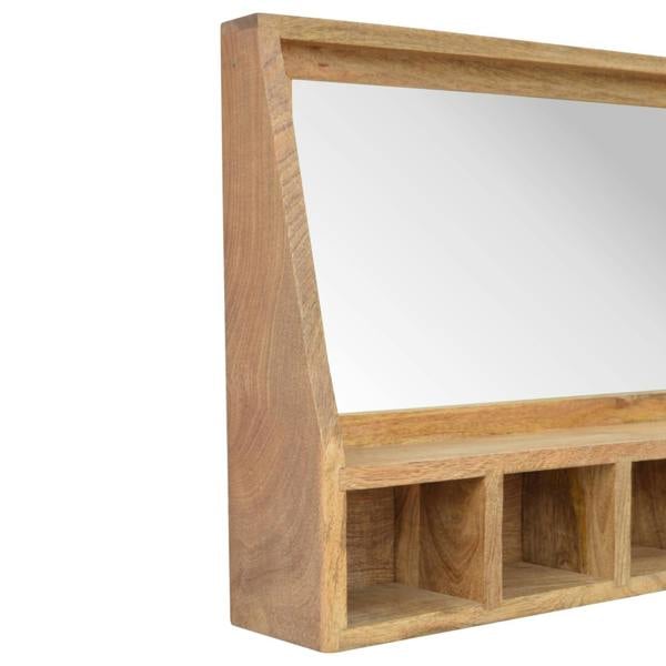 Artisan Furniture Solid Wood 5 Slot Floating Unit with Mirror