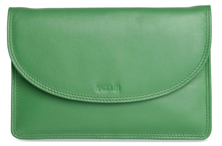 SADDLER ISABELLE Leather Slimline Crossbody Bag - Adjustable Strap, Multiple Pockets, Magnetic Closure - RFID Protected