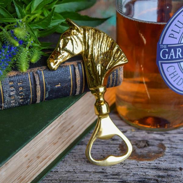 Culinary Concepts Horse Head Bottle Opener  - Gold Finish