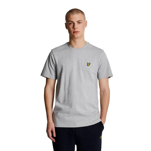 Lyle & Scott Mens Plain T-Shirt - Light Grey Marl