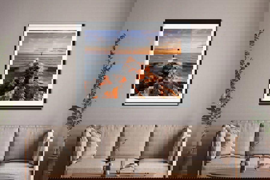 Photographic wall print of Hengistbury Head in Dorset