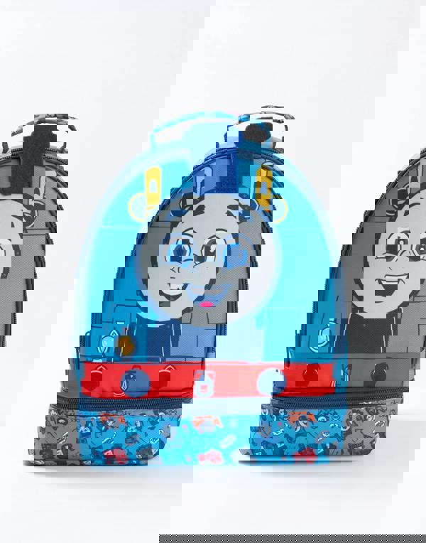 Thomas and Friends Unisex Kids Blue Trains And Signs Lunch Bag Bottle and Snack Pot (One Size)