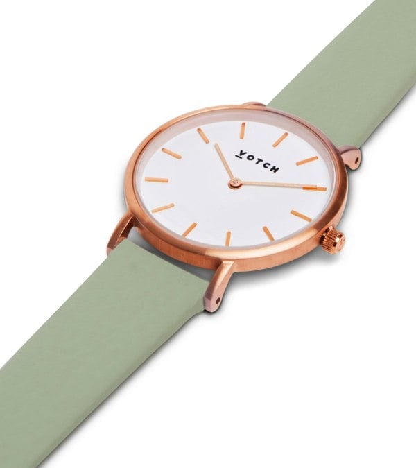 Votch Rose Gold & Sage Watch | Petite